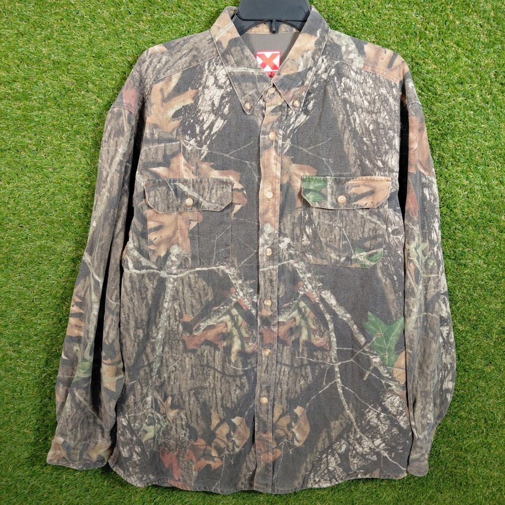 XL Scent Lok Hunting Shirt Camouflage Button Up‎ Long Sleeve Outdoor Casual